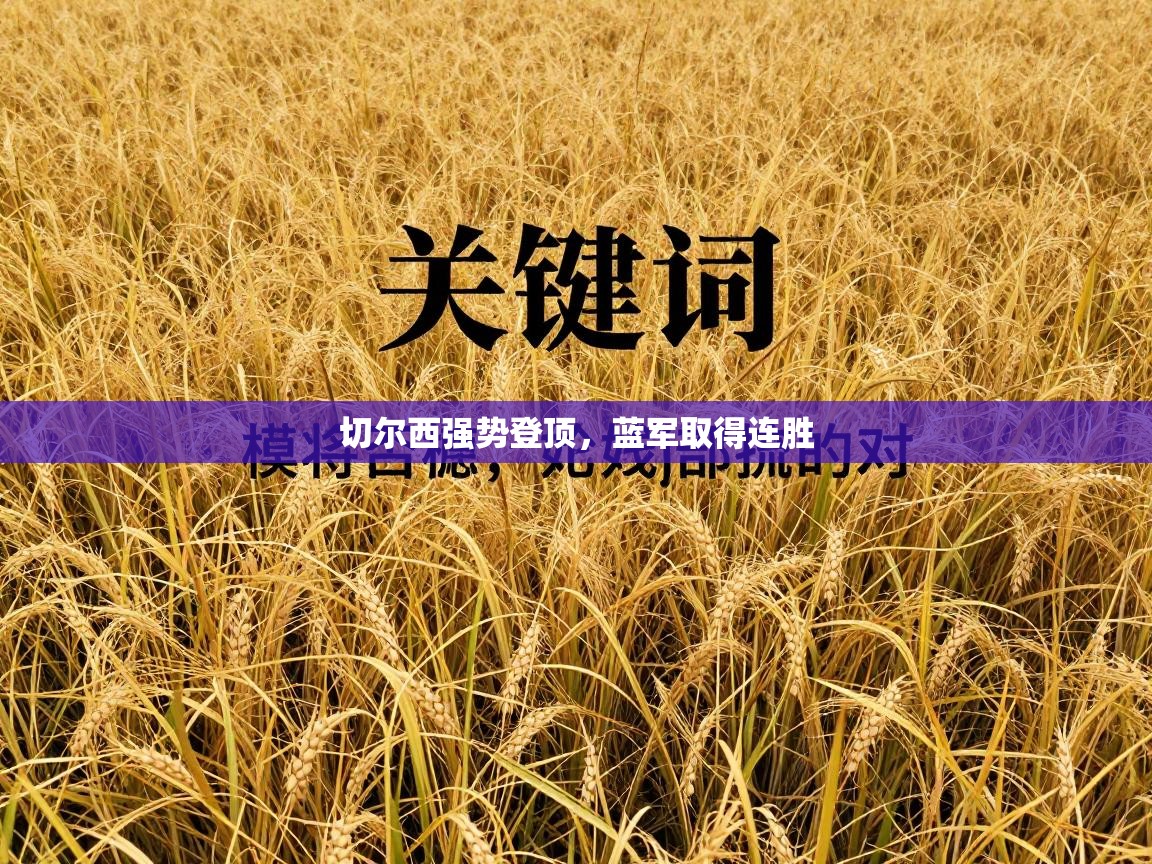 切尔西强势登顶，蓝军取得连胜